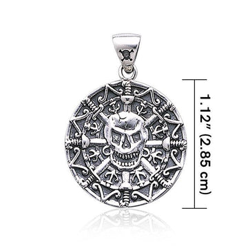 Pirate Skull Coin Pendant TP3097 - Jewelry